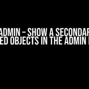 Django Admin – Show a Secondary Table of Related Objects in the Admin List View