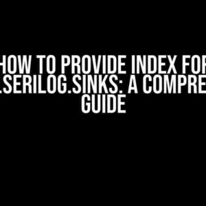 How to Provide Index for Elastic.Serilog.Sinks: A Comprehensive Guide